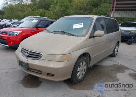 2002 Honda Odyssey Ex-L из США, поврежденный, VIN 5FNRL18992B011851